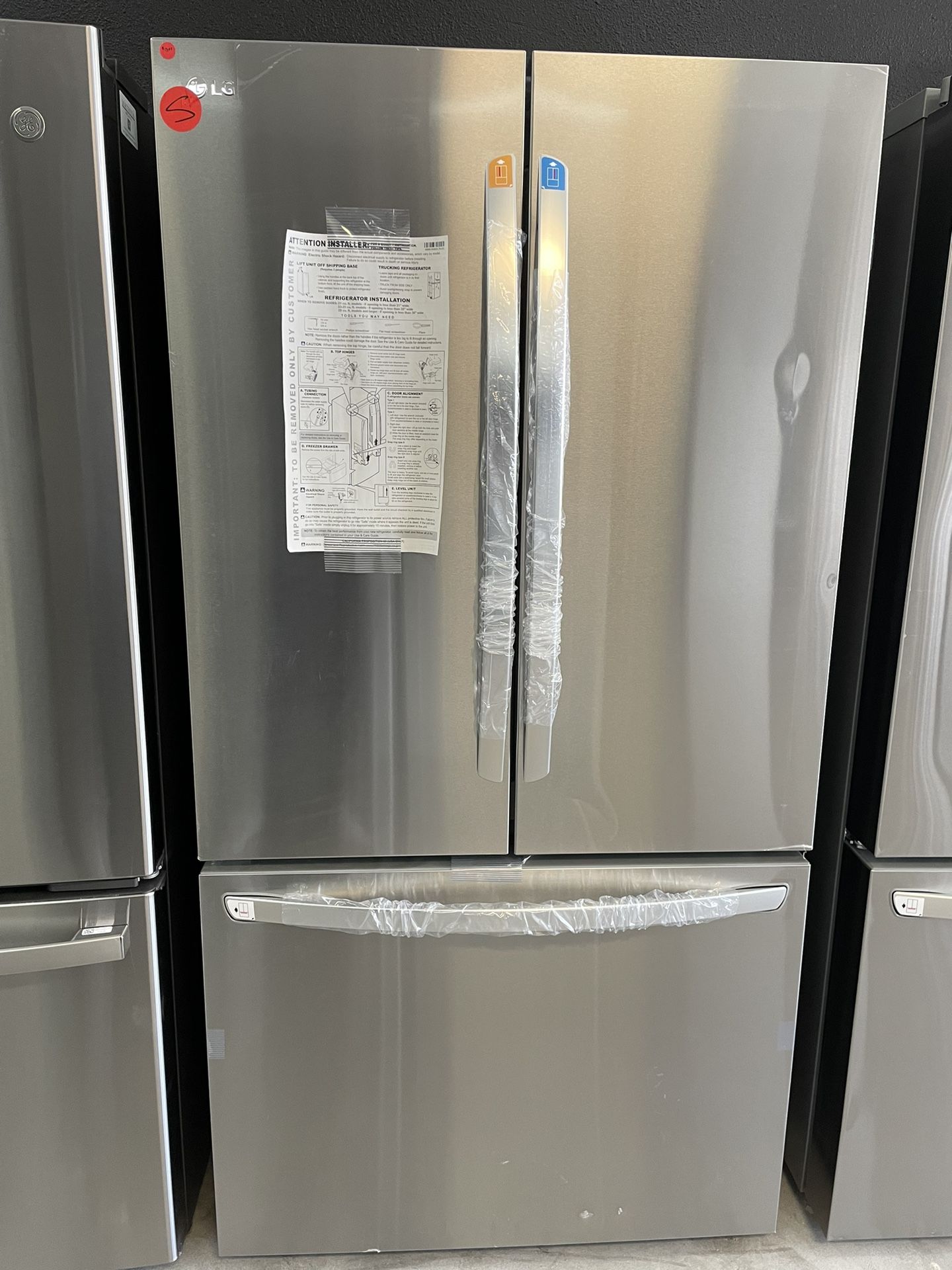 L G French Door Stainless Steel Refrigerator 