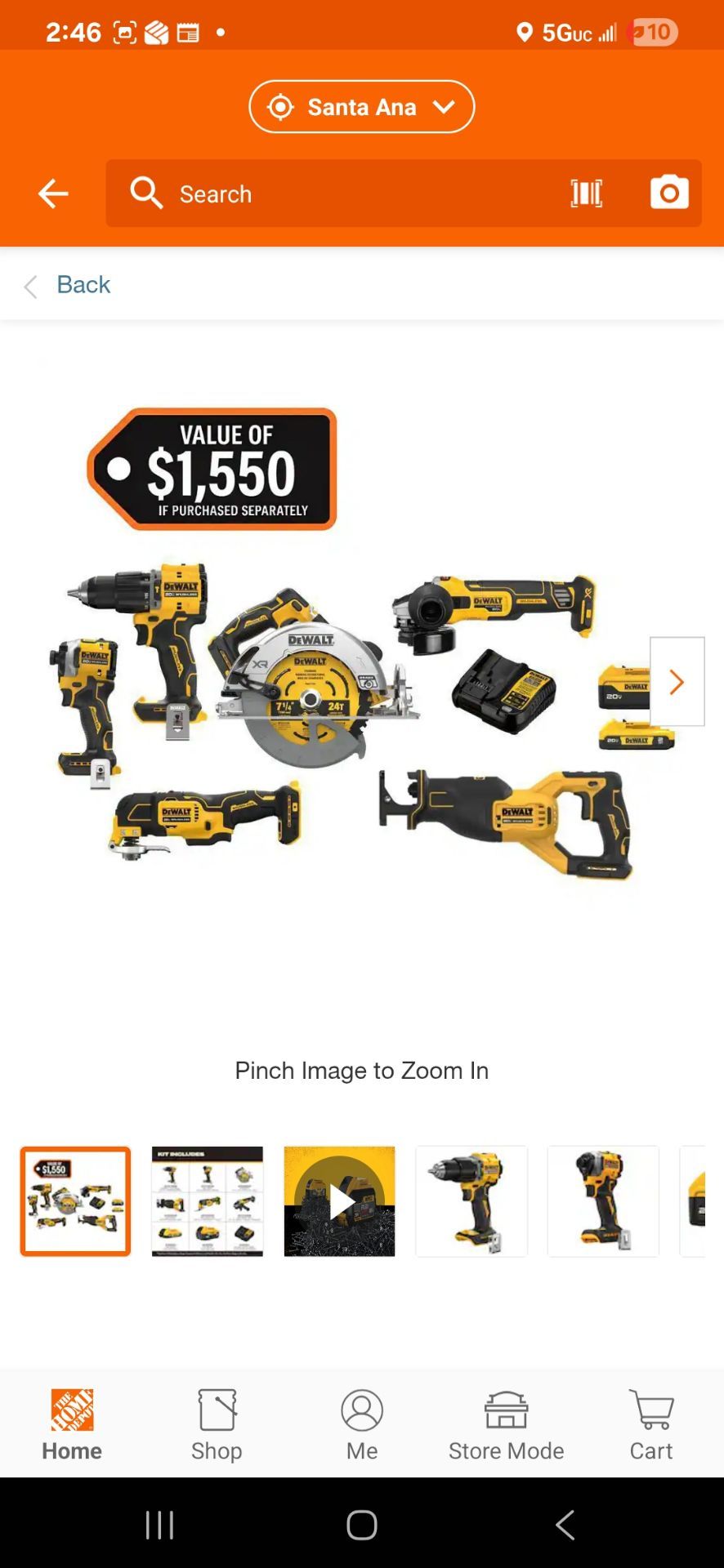 6 pieces dewalt