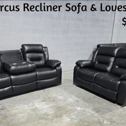 Tercor 3pcs Set| Habersham Bedframe (Black, Beige, Gray & Blue)| XXL Galaxy Sofas | Marcus a recliner Sofa | & ~ Love Seats|