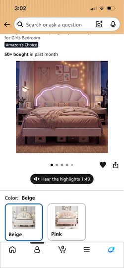 Full bed frame