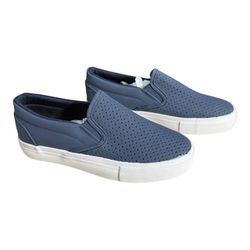 Jenn Ardor Perforated Breathable Slip-On Sneakers Navy US 6.5 New