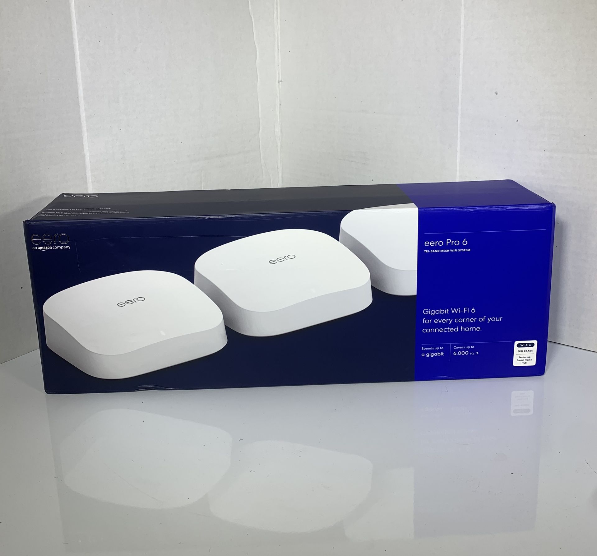 EERO Pro 6 Gigabit Wi-Fi 6 Mesh Wifi System 3-pack Router