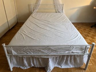 Full Size Bed Frame with Mattress