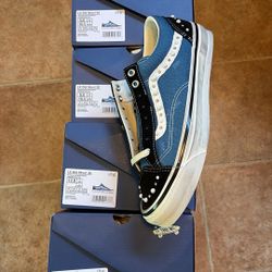 Navy Blue Pearlized Vans Old School Size 8 Men Brand New 