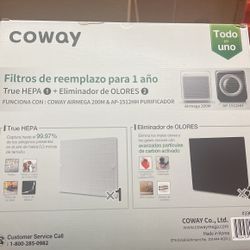 Coway Airmega AP-1512HH Air Purifier Replacement Filter Set, 1 Count (Pack of 1), White