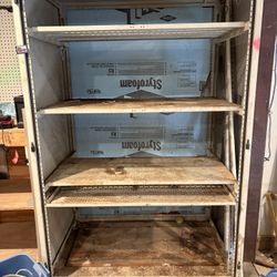 Two Metal Shelves 
