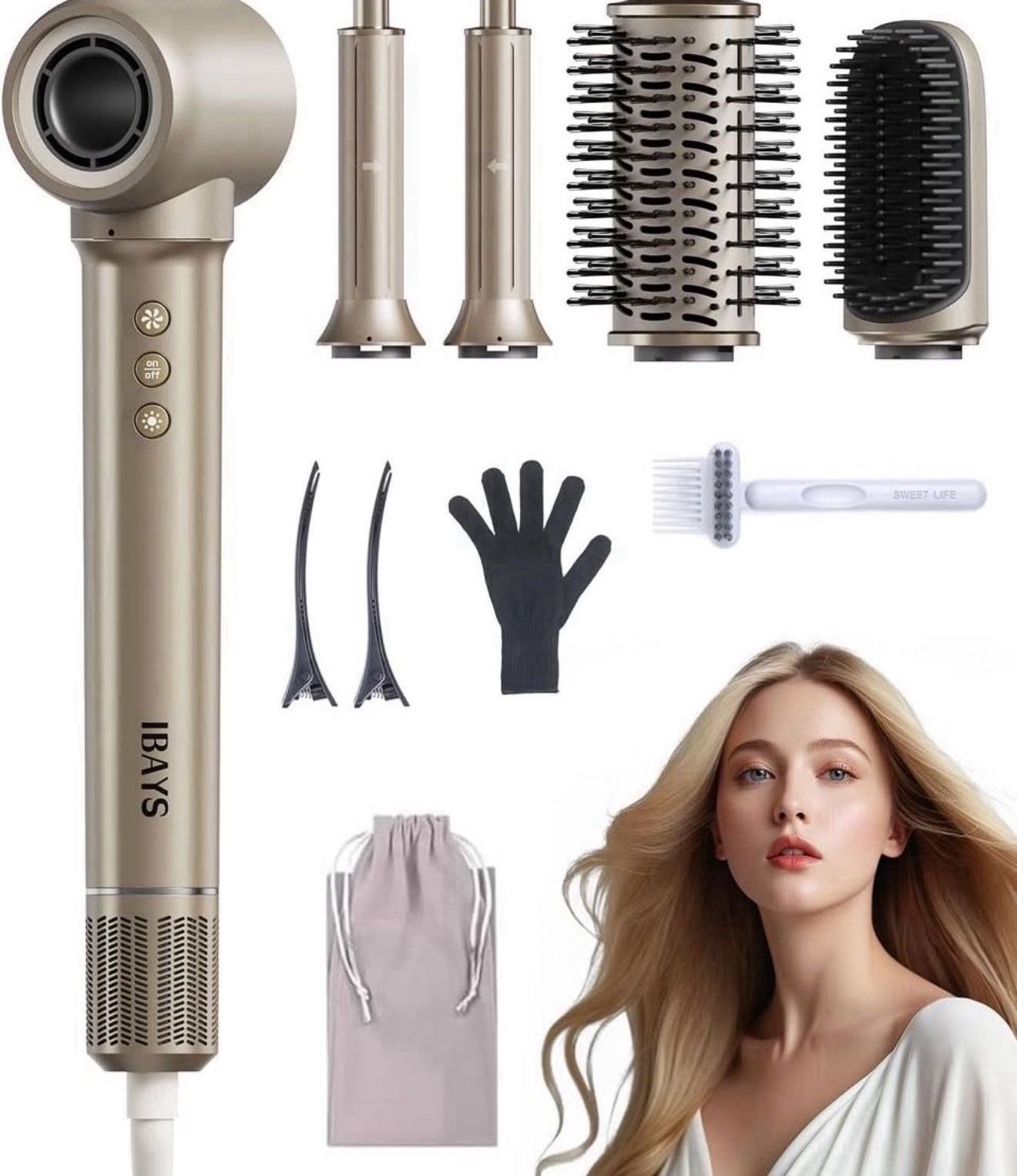 NEW! Hair Dryer Brush / Hair Styler