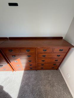 Mission Style Wood Double Dresser