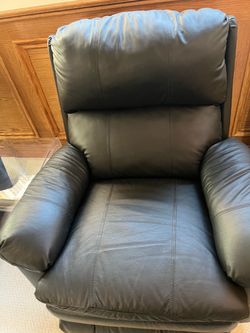 Two black leather recliners  from Darwin store