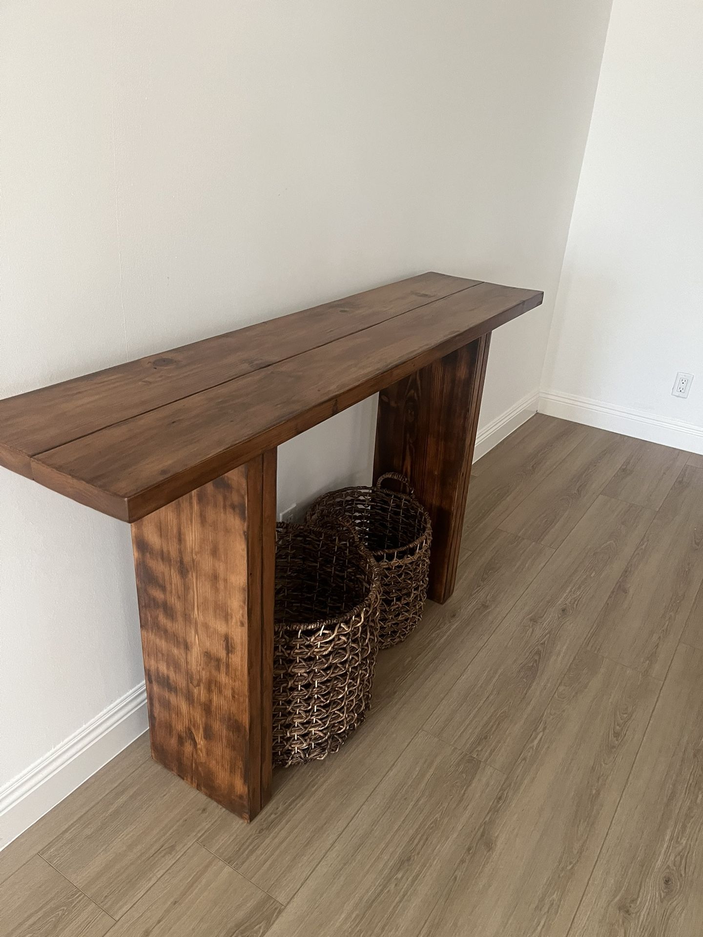 Wood console