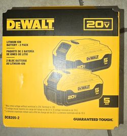 20V MAX Lithium-Ion 5.0Ah Battery (2-Pack)