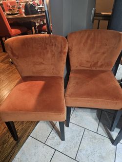Burnt Orange Dinning Chairs