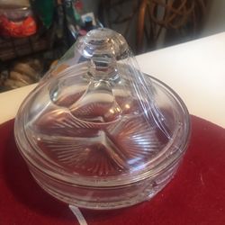 Glass candy dish