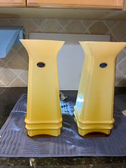 Pair of Murano Style Art Glass Vases