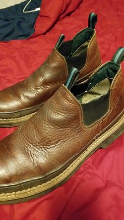 Leather georgia boot low size 12 steel toe