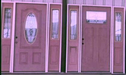 Exterior Entry Doors with Sidelights – Set of 2