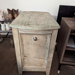 Side Table With Pull Out Storage