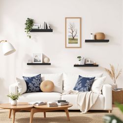 Kari Floating Shelves Wall Shelves with Hidden Brackets for Living Room Bathroom Bedroom