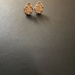 Kendra Scott Gold Drusy Crystal Earrings 