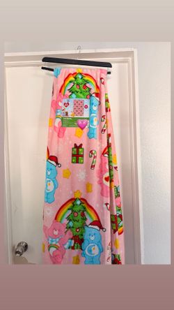 Care Bears Pink Christmas Blanket
