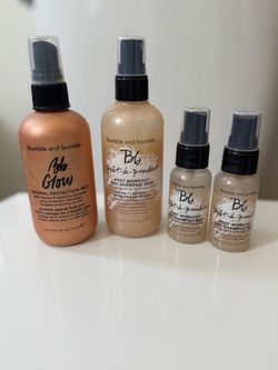 ✨NEW✨Set of 4 Authentic Bumble and Bumble Products: GLOW Mist & Pret-a-Powder Dry Shampoo Mist — All for Price of 1!