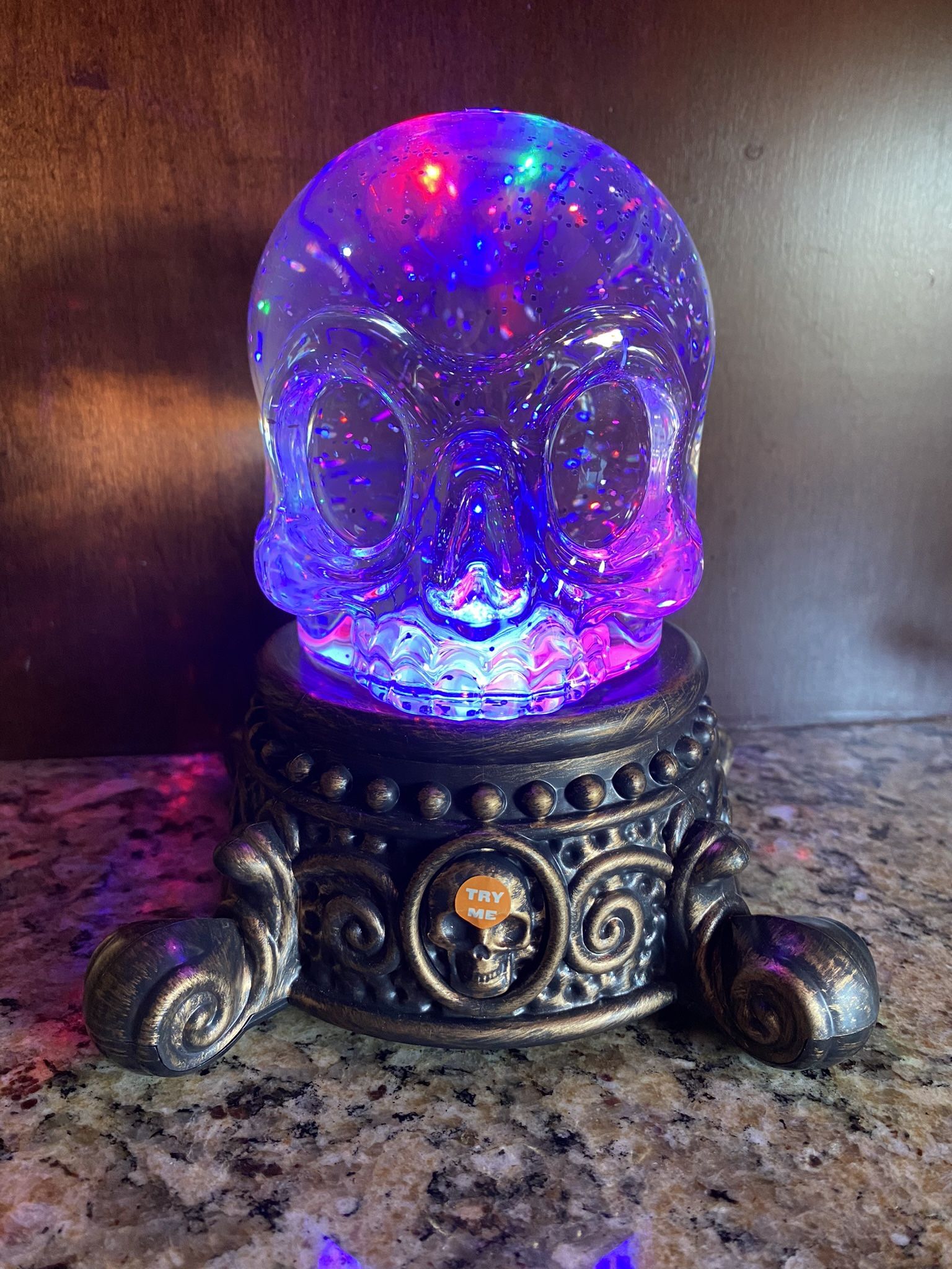 Hyde & Eek LED Glitter Skull