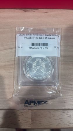 2020-W American Silver Eagle PR-70 PCGS (First Day of Issue)