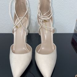 Beige heels