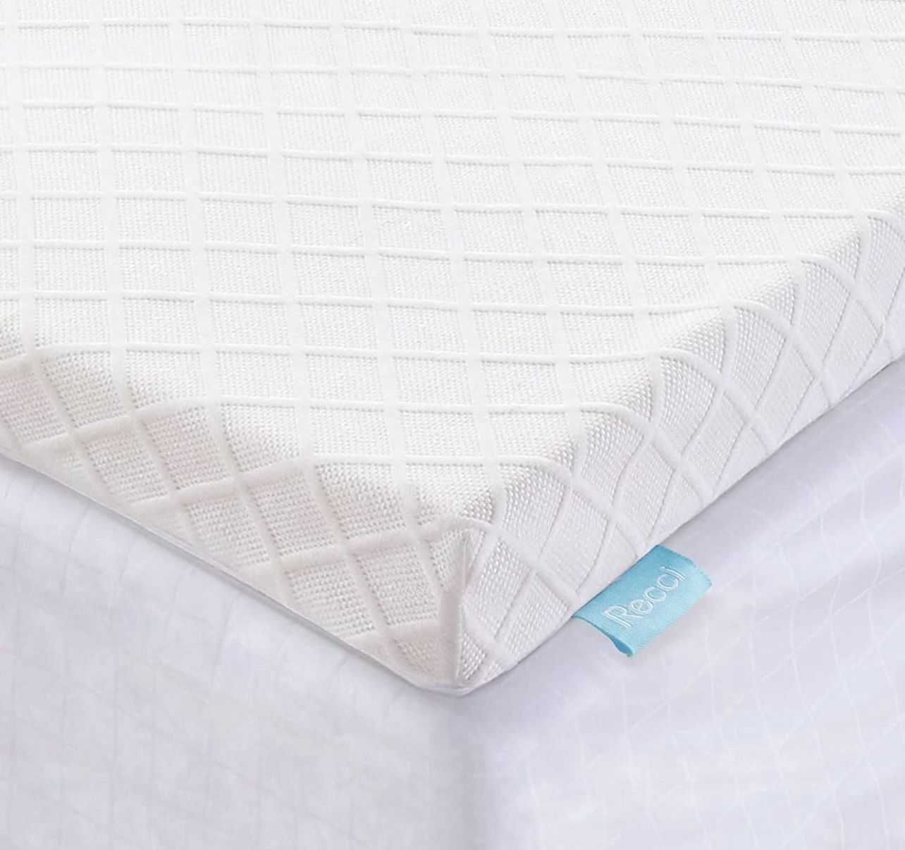 RECCI 2 Inch Mattress Topper Queen, PressureRelieving Memory Foam