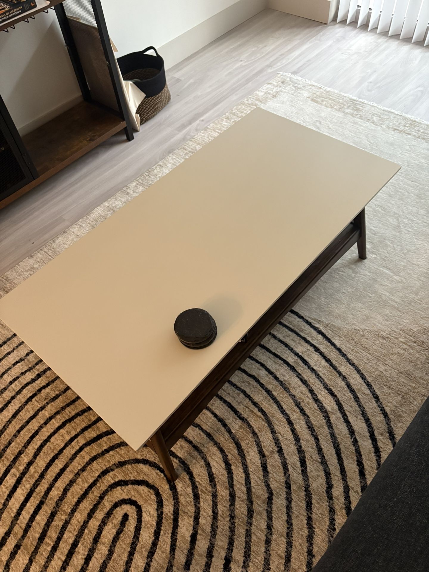 Modern Coffee Table with Open Shelf