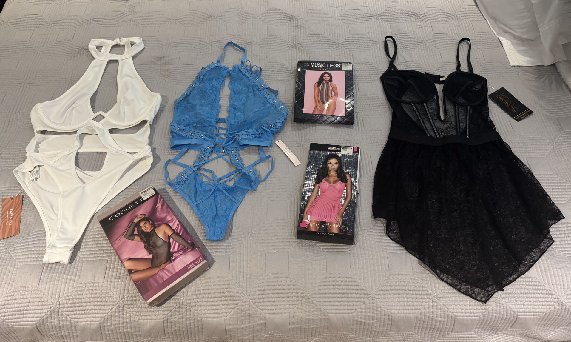 6 NEW Lingerie/ Club Wear Items * Victoria Secret