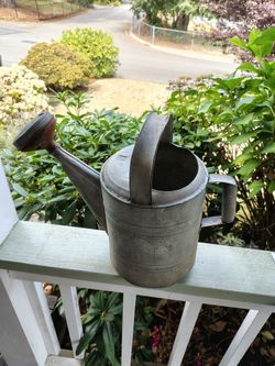 Vintage Galvanized Metal Watering Can