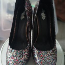 Charlotte Russe Multi-Color Glitter Stiletto High Heels