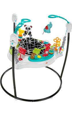 Fisher-Price Baby Bouncer Pink Petals Jumperoo Musical Activity Center with Lights Sounds & Developmental Toys