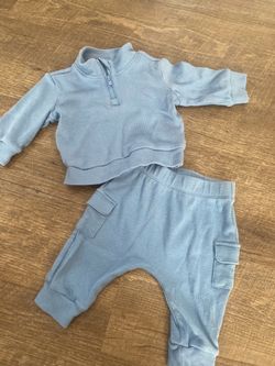 Boys blue sweater and pants size 0/3 months by cloud island #8