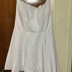 XL White Short Dress 
