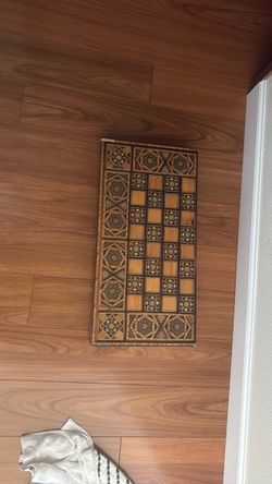 Handcrafted Mosaic Inlay Backgammon Board