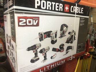 Brand New Porter Cable 20v cordless Impact hammer sander saw tool kit