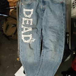 Grateful Dead Levi's 501 Button Fly Jeans