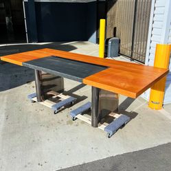 Vintage Mid Century Huge Executive Office Desk Table