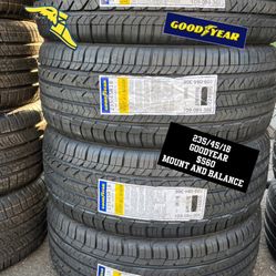 New Tires 235/45/18 Goodyear 