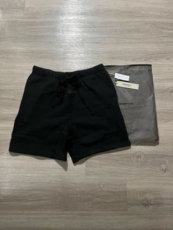 All black essential shorts