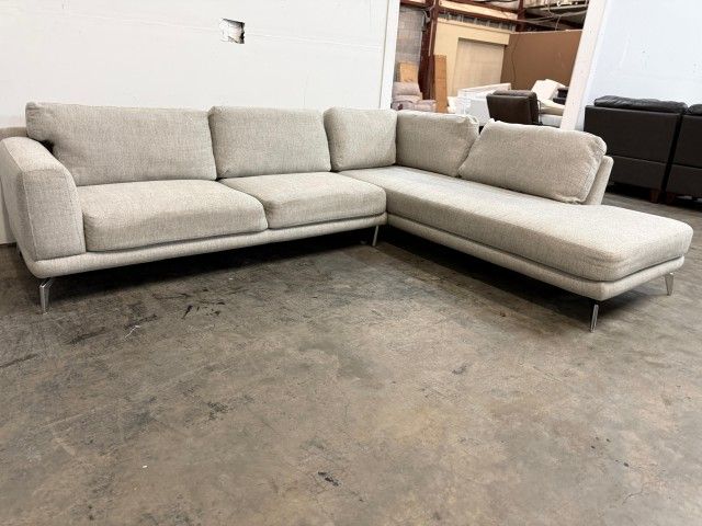 Abbyson Fabric Chaise Sectional