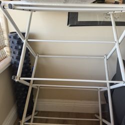 White Metal Shoe Rack