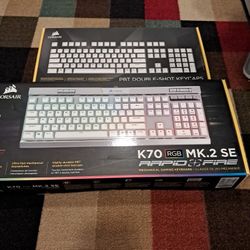 Corsair Keyboard + PBT Keycaps 
