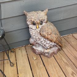 Huge Vintage Ceramic Owl 
