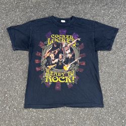 2010 Aerosmith Cocked Locked Ready to Rock Band T Shirt