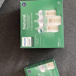 Phillips Glass Baby Bottles (New in box)
