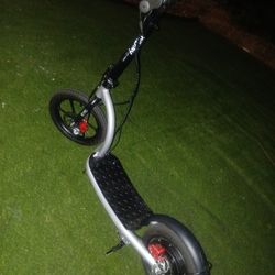 Electric scooter.