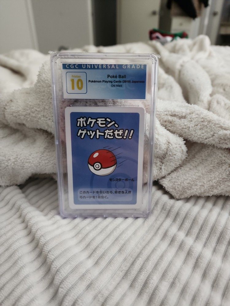 Pokemon Poke Ball Old Maid Cgc 10